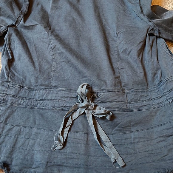 Navy blue jacket by XCVI with bronze gold hardware , stylish , size s - Picture 5 of 6